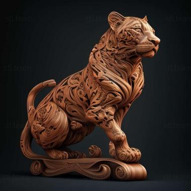 3D модель Panthera blytheae (STL)